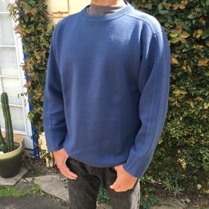 Classic Blue Patagonia Wool Crewneck Sweater